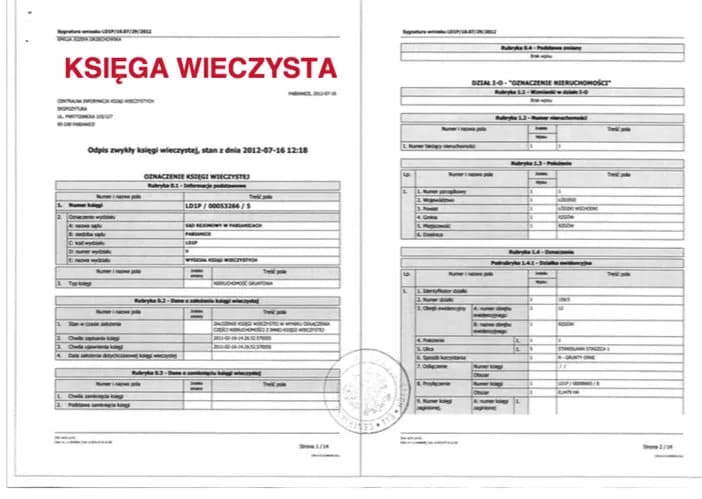 Odpis z księgi wieczystej do kredytu: kluczowe informacje