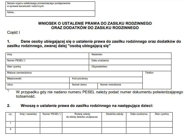 Jak wypełnić wniosek o zasiłek rodzinny: praktyczny poradnik