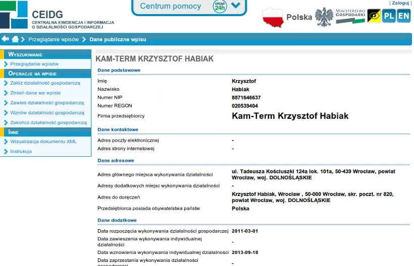 Adresy związane z działalnością gospodarczą: co musisz wiedzieć