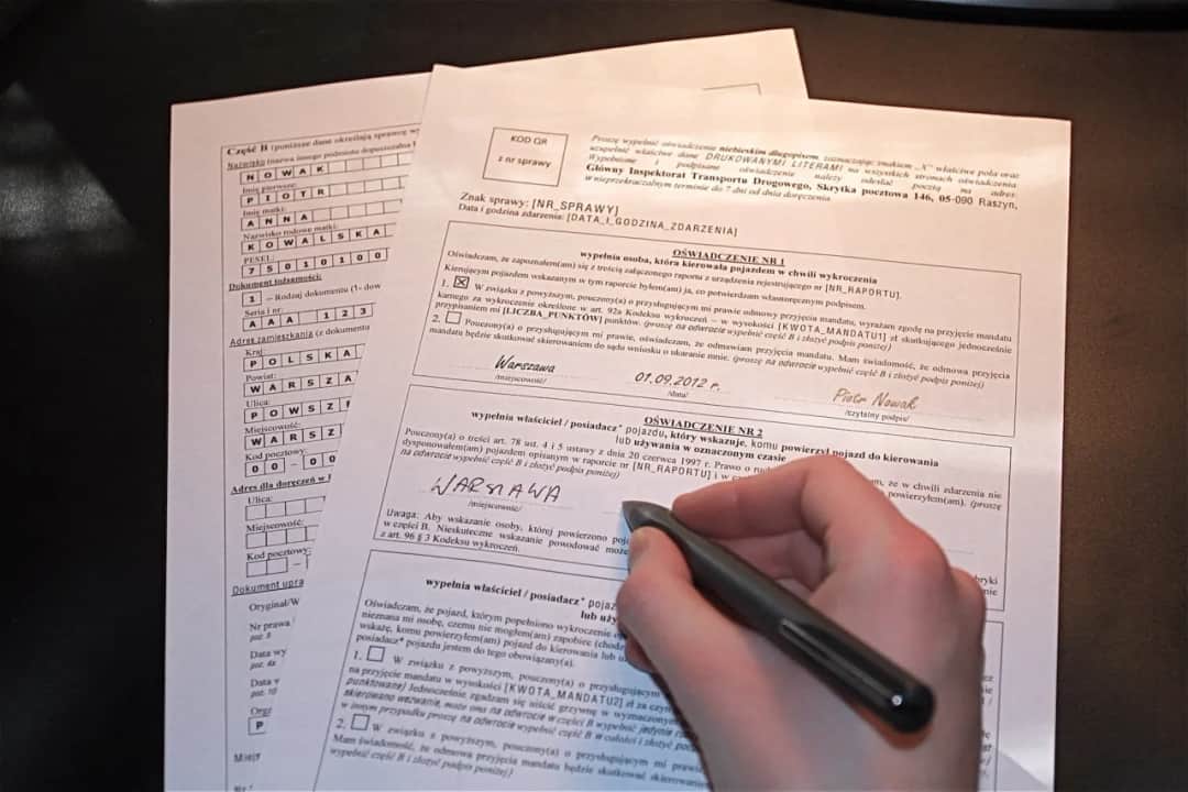 Jak prawidłowo wypełnić oświadczenie nr 3 przy niewskazaniu sprawcy